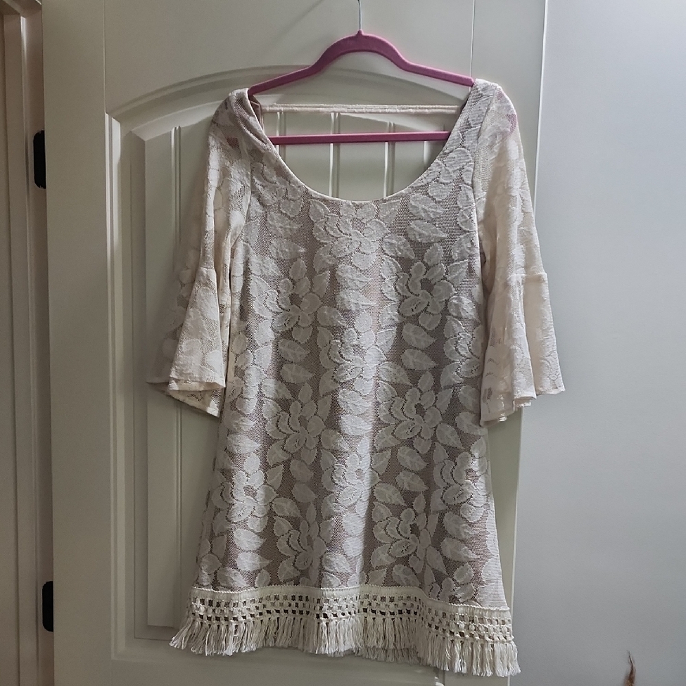 Judith March Tan Blouse